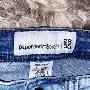 Paper denim cloth jeans